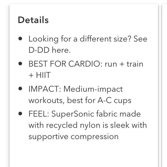 ATHLETA Ultimate Sports Bra in Supersonic- S / A-C - Picture 6 of 16